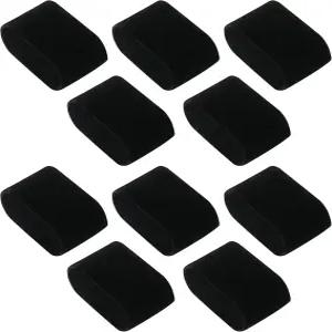 산성 10팩 벨벳 팔찌 시계 베개 보석 전시회(블랙)