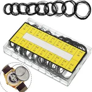 달랑라오 180개 O 링 시계 개스킷 키트 18 사이즈 고무 씰 16？30mm 수리 교체용 방수 백 케이스