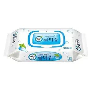 깨끗한나라 페퍼민트 물티슈 60매캡 x 1팩(SH)