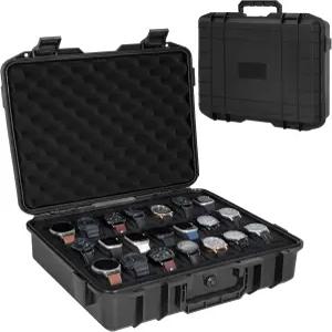 프리앰지 21 슬롯 시계 여행용 케이스 정리함 하드 컬렉션 스토지 박스와 남성용 및 여성용 폼이 있는