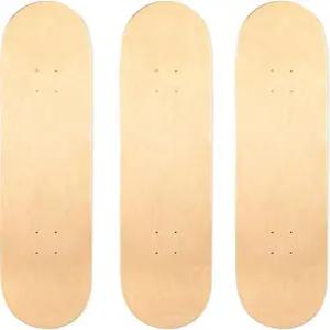 PCS 블랭크 메이플 스케이트보드 데크 3개 31 x 8 인치 7 층 더블 테일 세트