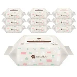 [그린핑거] 그린핑거 베베그로우 물티슈 캡형 100매 10팩