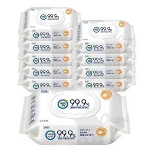 [깨끗한나라] 깨끗한나라 식약처인증 99.9 클린 손소독티슈 캡형 60매 10팩