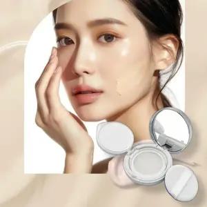 ( )휴대용 파운데이션 소분 용기 선크림 쿠션 팩트 케이스 화장품 공병