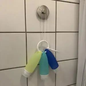 휴대용 여행용 샴푸 통 세트 고리형 실리콘 공병 세트 수영장