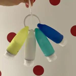 휴대용 여행용 실리콘 공병 고리형 여행용 샴푸 통 세트 89ml