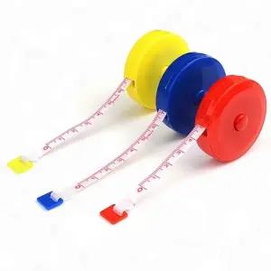 ( )원터치줄자 휴대용 줄자 1.5m 원형 아이 키 측정 머리둘레 허리 다이어트 휴대 측정기