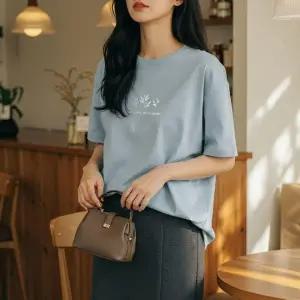 여성반팔티 프린팅 루즈핏 상의 자켓이너 티셔츠 여름 데일리룩 여성의류