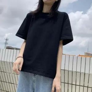 여자 루즈핏 스타일 다양한 색상 무지 반팔 티셔츠 여성 U넥 라운드 반팔티 이너 여름