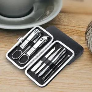 ( )휴대용 손톱 깎이 세트 큐티클 네일 케어 세트 손발톱 정리