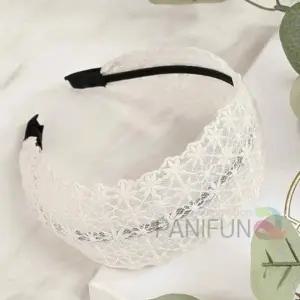 레이스머리띠 화이트 레이스헤어밴드 여성머리띠 헤어머리띠 헤어악세사리 여성헤어밴드