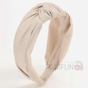 꼬임 헤어밴드 아이보리 넓은헤어밴드 머리띠 매듭머리띠 예쁜머리띠 와이드머리띠