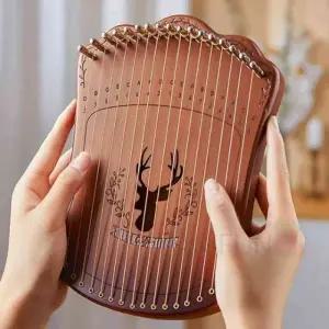 17음계 미니하프 S2 월넛 입문용미니하프 초등악기 이색악기 현악기 악기하프