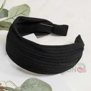 넓은 골지머리띠 블랙 여성머리띠 골지헤어밴드 넓은헤어밴드 헤어악세사리 예쁜머리띠