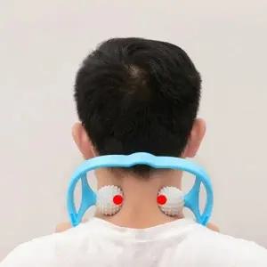 골프공 목 뒷목 어깨 승모근 지압 롤러 마사지 안마기 볼 마사지기 기구 M10951_24629794