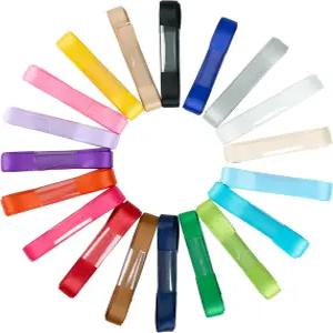 딘소살 새틴 리본 3/8인치 모듬 20가지 색상 x 각 2야드 선물 포장 헤어 보우 꽃다발 결혼식 장식 생일