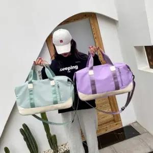 (색상 색상/퍼플)헬스가방 신발수납분리 여행 출장 운동 예쁜 보스턴백