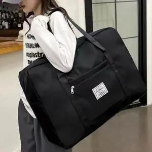 (본품 캐리어 보스턴백 대형)여행 캐리어 폴딩 보스턴백 보조 짐 가방 방수 대형