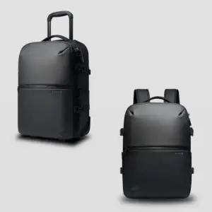 (색상 블랙)여행용 대학생 출장 캐리어 배낭 가방 롤러 방수 백팩