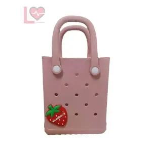 수영장가방 물 비치타월 빅백 롱타임헬씨 크로스가방 수영가방 방수 소형여행가방 가방쇼핑몰 핑크 젤리백