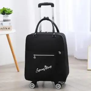 (색상 블랙)블랙 바퀴달린 캐리어 백팩 여행용 골프캐리어 카트백