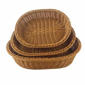 바구니 음식 주방용 서빙 있는 손으로 진열대 직사각형 데코 주최자 스낵 간식