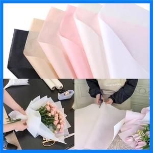 10pcs 50x65cm 꽃 포장지 꽃집 꽃다발 의류 신발 선물 포장 티슈 페이퍼 웨딩 생일 발렌타인 선물