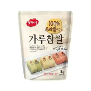 [대두식품] 가루찹쌀(국산쌀) 1kg / 햇쌀마루 베이킹 찰떡 화과자 인절미 찹쌀떡 버터떡