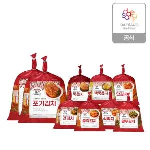 종가 시원 깔끔 포기김치 4.6kg + 별미김치 7종(총각/열무/맛/석박지/묵은지/백묵은지/갓) 골라담기