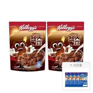 켈로그 오곡 첵스초코 570g, 2개 + 증정(콘푸로스트 30g, 4개)