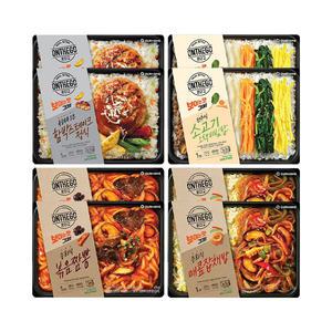 온더고 스테디혼합8(함박2,오색비빔2,볶음짬뽕2,매콤잡채2)