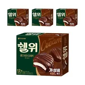 오리온 쉘위 카카오 12입, 4개