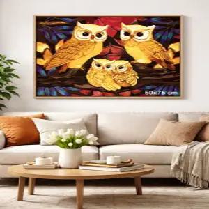 대형 명화 그리기 (60 X 75cm) DIY 유화 그림 그리기 세트 물감3배