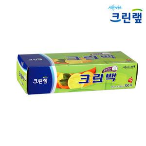 뽑아쓰는 크린백 25㎝x35㎝x100매(중)/일회용/다용도비닐백/휴대용봉지/위생백/주방비닐백
