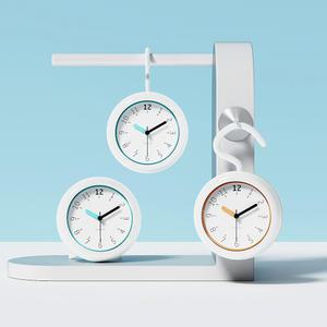 3in1 무소음 방수 욕실시계 x2