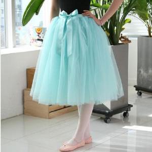 6부 민트 발레 튜튜 스커트(치마만) 성인발레복 발레치마