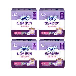 쏘피 안심숙면팬티, 중형, 5매, 4개