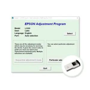 엡손 잉크패드리셋프로그램(USB)/L3100 L3101 L3106 L3110 L3150 L3156 호환/무제한