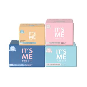 잇츠미 퓨어앤핏 순면감촉 생리대 국산 롱라이너 슈퍼롱 오버나이트 중형 대형