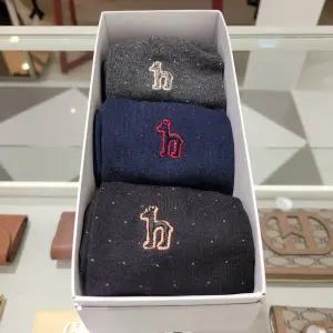 [헤지스](센텀시티점)[HAZZYS ACC] 도트무늬 컬러배색 남성 양말 3종세트  HISS6E529WT