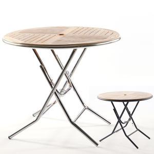 오크접이식-850원형 테이블 가든 야외테라스 카페 탁자