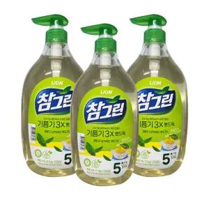 참그린 기름기 뽀드득 주방세제 1kg 용기 3개