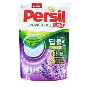 퍼실 딥클린 플러스 라벤더젤 드럼용 캡리필 2.1L 6개  , 액체세제 액상  세탁세제