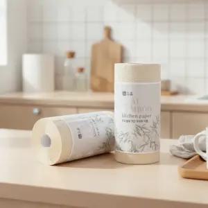 휴홈 대나무 키친타올 3겹 140매 4개 점보롤 대용량