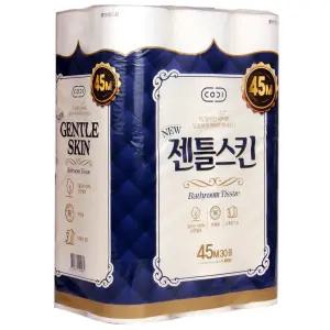 젠틀스킨 45m x 30롤 (3겹) 쳔연펄프화장지 코스트코
