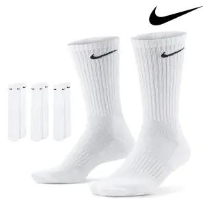 나이키 양말 쿠션 크루 삭스 3켤레 화이트 SX7664-100