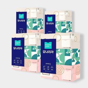 [모나리자] 미용티슈 280매 3입 1개 각티슈 휴지 화장지 x 4팩 총 12입_SH