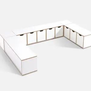 MN1910 무노 앉을 수 있는 수납 벤치 5칸 수납장