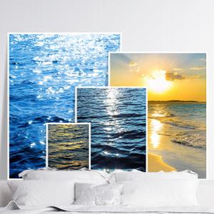 윤슬 바다 감성 인테리어 포스터 그림 물그림 풍경 거실 빈티지 추상화 사진 액자