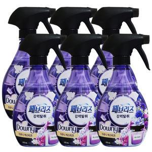 페브리즈 강력탈취 섬유탈취제 다우니 미스티크 용기형 370ml X6개